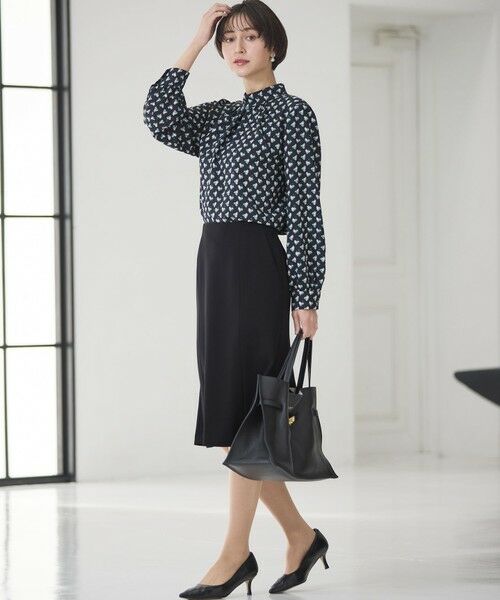 23区 / ニジュウサンク シャツ・ブラウス | モダンアートプリントギャザーブラウス | 詳細11