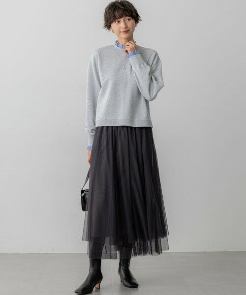 23区 / ニジュウサンク スウェット | 【WEB＆一部店舗限定】クリアコットンテリー ストライプフリル スウェット | 詳細2