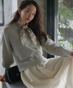 23区 / ニジュウサンク ニット・セーター | 【洗える】ウールカシミヤ パフスリーブ ニット