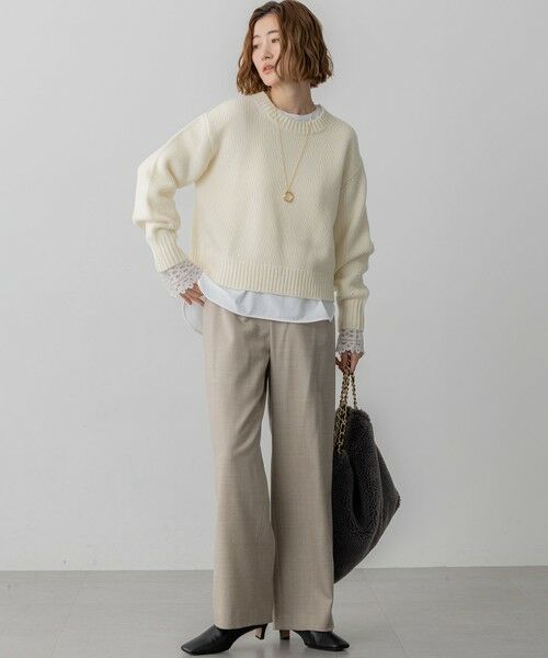 23区 / ニジュウサンク ニット・セーター | 【洗える】ウールカシミヤ パフスリーブ ニット | 詳細2