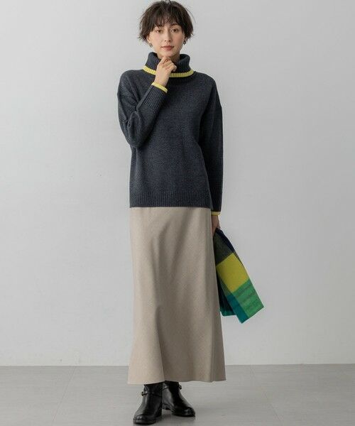23区 / ニジュウサンク ニット・セーター | 【洗える】ウールカシミヤ コンビカラー オフタートル ニット | 詳細2
