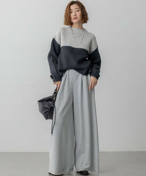 23区 / ニジュウサンク ニット・セーター | 【洗える】ウールカシミヤ カラーブロック バルキー ニット | 詳細3