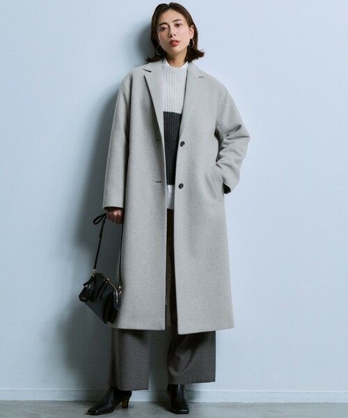 23区 / ニジュウサンク ニット・セーター | 【洗える】ウールカシミヤ カラーブロック バルキー ニット | 詳細1