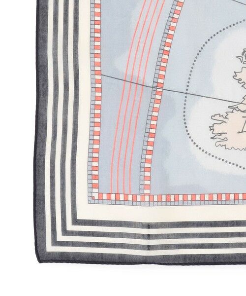 23区 / ニジュウサンク マフラー・ショール・スヌード・ストール | コットンシルク マップ柄 ストール | 詳細7