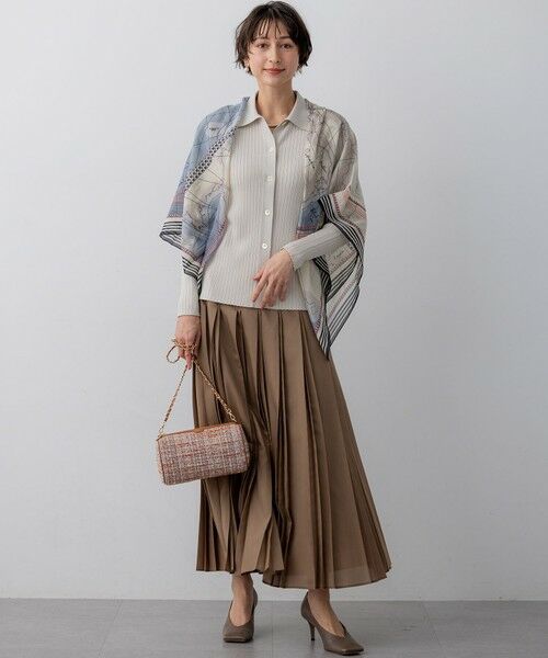 23区 / ニジュウサンク マフラー・ショール・スヌード・ストール | コットンシルク マップ柄 ストール | 詳細4