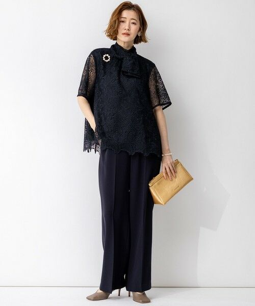23区 / ニジュウサンク シャツ・ブラウス | 【APPLAUDIR】Brocheリボンブーケレース ブラウス | 詳細13