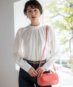 23区 / ニジュウサンク シャツ・ブラウス | TRオーガンジー 2WAY ボウタイブラウス