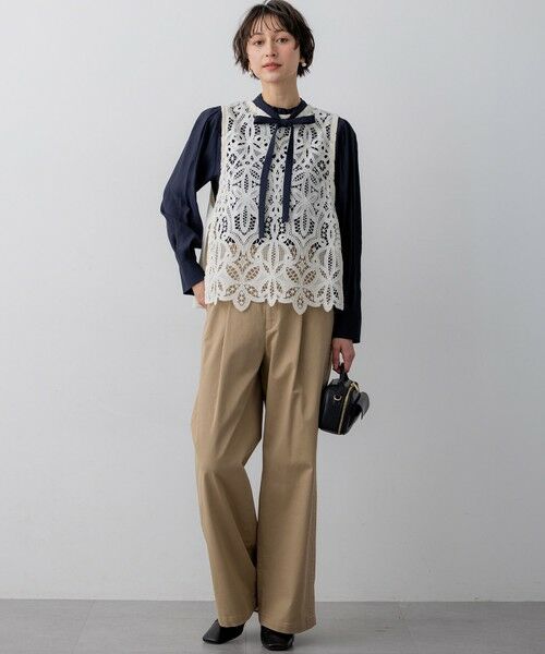 23区 / ニジュウサンク シャツ・ブラウス | TRオーガンジー 2WAY ボウタイブラウス | 詳細11