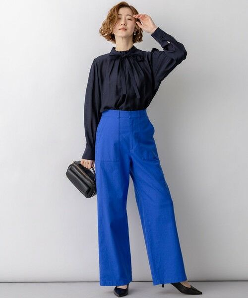 23区 / ニジュウサンク シャツ・ブラウス | TRオーガンジー 2WAY ボウタイブラウス | 詳細8