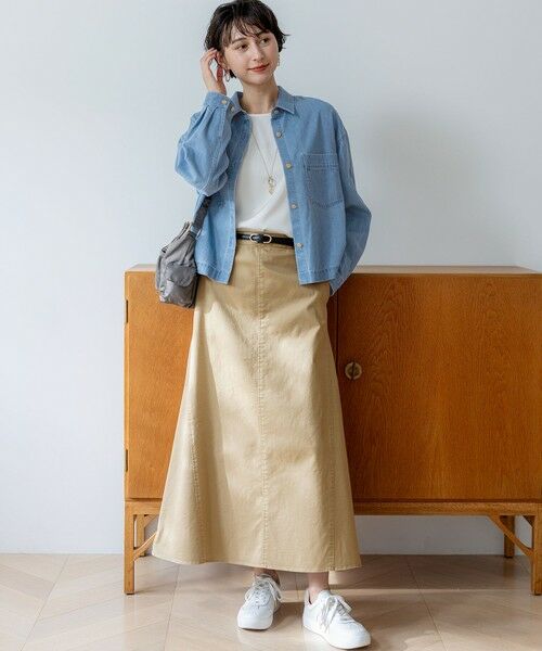 23区 / ニジュウサンク シャツ・ブラウス | ライトダンガリー デニムショートシャツ | 詳細5