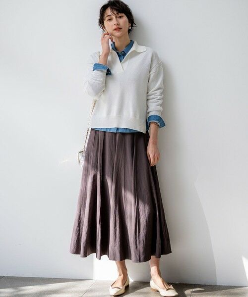 23区 / ニジュウサンク シャツ・ブラウス | ライトダンガリー デニムショートシャツ | 詳細7