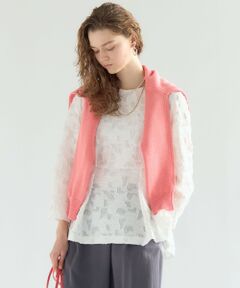 23区 / ニジュウサンク シャツ・ブラウス | ボタニカル カットジャガード ペプラムブラウス