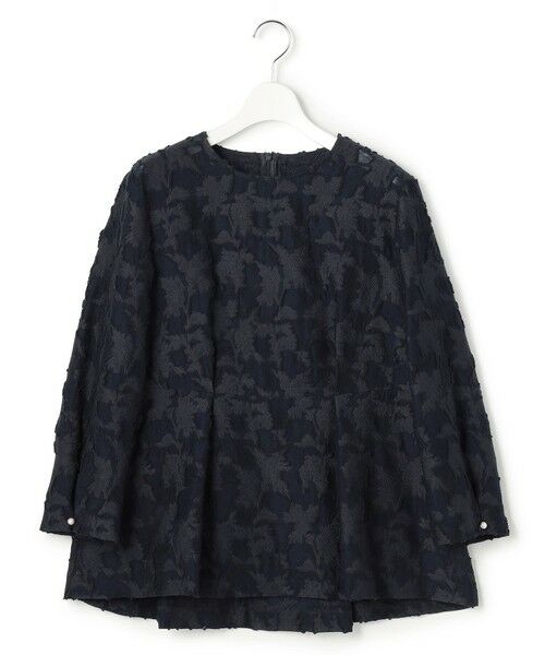 23区 / ニジュウサンク シャツ・ブラウス | ボタニカル カットジャガード ペプラムブラウス | 詳細9