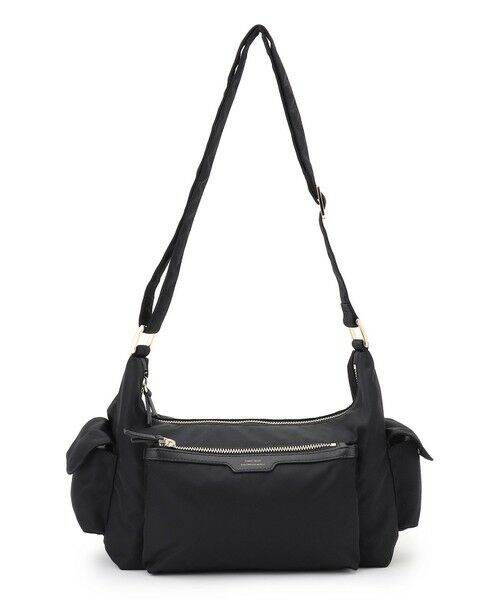 23区 / ニジュウサンク ショルダーバッグ | ナイロン サイドポケット ショルダーバッグ（ブラック系）