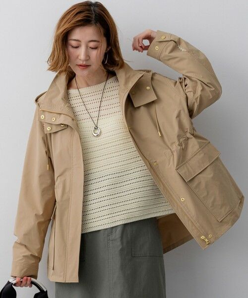 23区 / ニジュウサンク ブルゾン | マットエアリータフタ 2WAY ブルゾン（キャメル系）