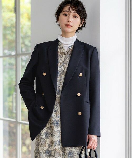 23区 / ニジュウサンク テーラードジャケット | TWギャバジン テーラード ジャケット（ネイビー系）