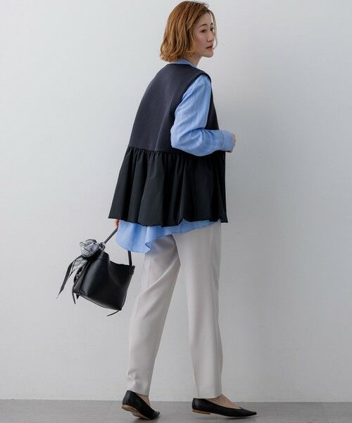 23区 / ニジュウサンク その他アウター | コットンダンボール ペプラム ジレ アウター | 詳細8