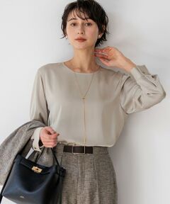 23区 / ニジュウサンク シャツ・ブラウス | カフスボタン サテンTEEブラウス
