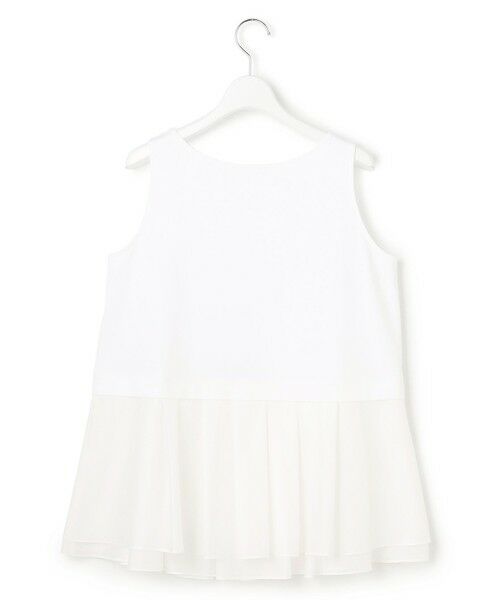 23区 / ニジュウサンク タンクトップ | ナチュラルコットンベア シアーペプラム タンクトップ | 詳細15