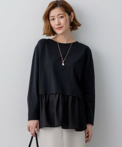 23区 / ニジュウサンク カットソー | ナチュラルコットンベア シアードッキング カットソー