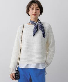 23区 / ニジュウサンク ニット・セーター | コットンギマ ボートネック ニット