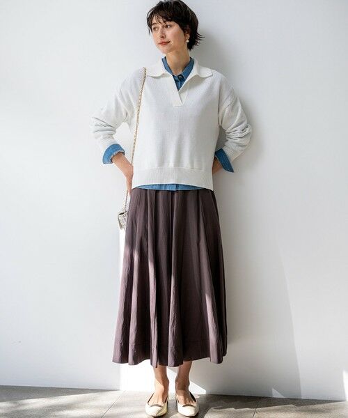 23区 / ニジュウサンク ニット・セーター | コットンギマ スキッパー ニット | 詳細7