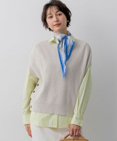 23区 / ニジュウサンク ベスト | コットンギマ ニットベスト