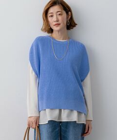 23区 / ニジュウサンク ベスト | コットンギマ ニットベスト