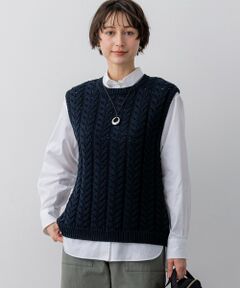 23区 / ニジュウサンク ベスト | ケーブル ニットベスト