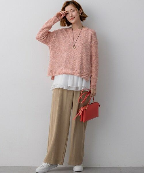23区 / ニジュウサンク ニット・セーター | コットンコードミックス クロップド ニット | 詳細4