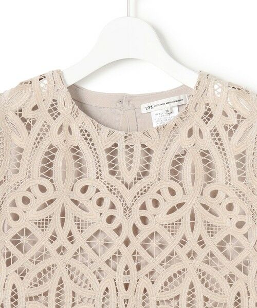23区 / ニジュウサンク ベスト | エンブロイダリーレース ニットベスト | 詳細11