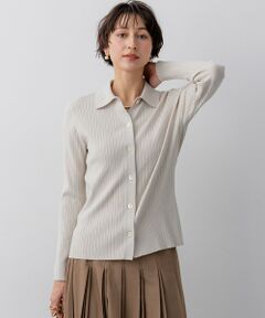 23区 / ニジュウサンク カーディガン・ボレロ | ワイドリブ ポロニット カーディガン