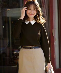 23区 / ニジュウサンク ニット・セーター | 【WEB&一部店舗限定】バイカラーデザイン 2WAY ニット