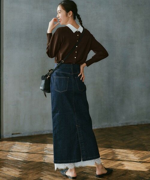 23区 / ニジュウサンク ニット・セーター | 【WEB&一部店舗限定】バイカラーデザイン 2WAY ニット | 詳細4