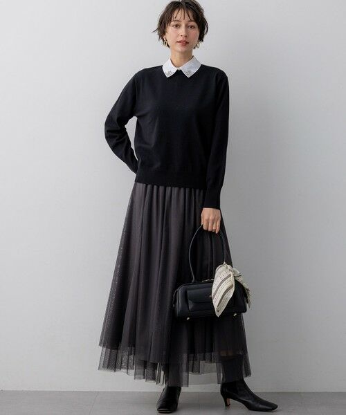 23区 / ニジュウサンク ニット・セーター | 【WEB&一部店舗限定】ビジューデザイン 2WAY ニット | 詳細23