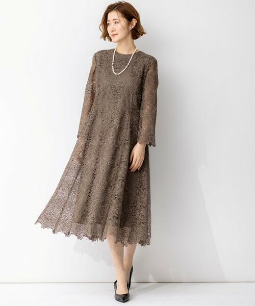 23区 / ニジュウサンク ドレス | 【APPLAUDIR】Brocheリボンブーケレース ドレス | 詳細1