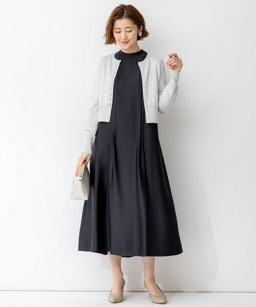 23区 / ニジュウサンク ドレス | 【APPLAUDIR】ノーブルサテン リボンブーケレースコンビ ドレス | 詳細18