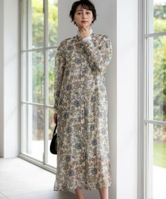 23区 / ニジュウサンク ロング・マキシ丈ワンピース | 【先行予約】Ericaキャラコ  ペイズリープリント シャツワンピース