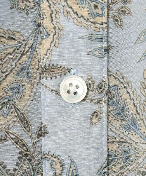 23区 / ニジュウサンク ロング・マキシ丈ワンピース | 【先行予約】Ericaキャラコ  ペイズリープリント シャツワンピース | 詳細14