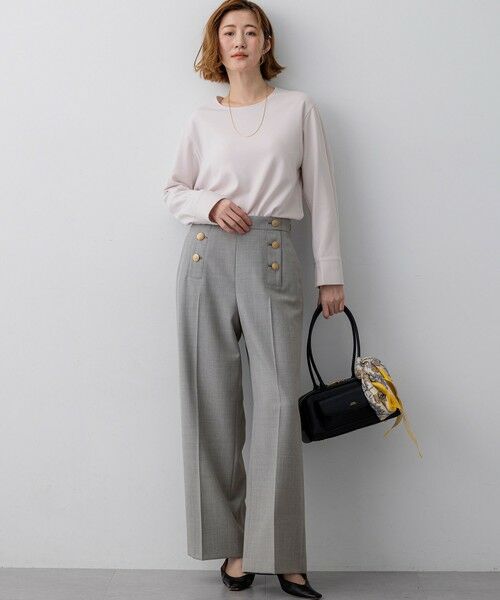 23区 / ニジュウサンク その他パンツ | TWギャバジン ワイドパンツ | 詳細4