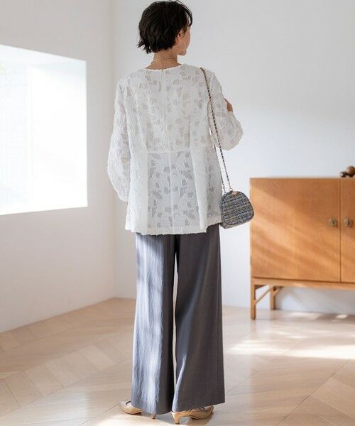 23区 / ニジュウサンク その他パンツ | 【VERY掲載】ドレープツイル アシンメトリー ワイド パンツ | 詳細5