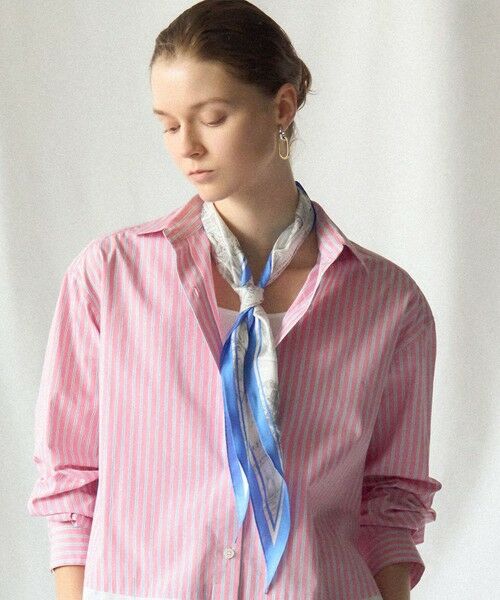 23区 / ニジュウサンク バンダナ・スカーフ | スタンプ柄ダイヤ スカーフ（ブルー系）