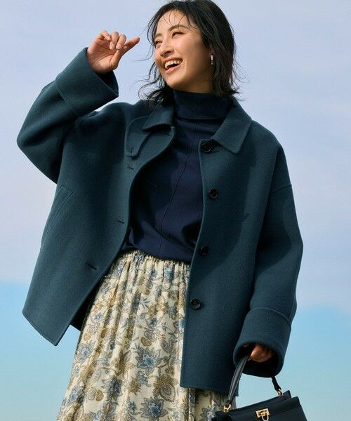 23区 / ニジュウサンク ミニ・ひざ丈スカート | Ericaキャラコ ペイズリープリント フレア スカート | 詳細1