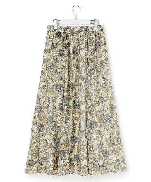 23区 / ニジュウサンク ミニ・ひざ丈スカート | Ericaキャラコ ペイズリープリント フレア スカート | 詳細9