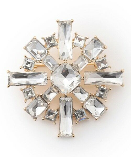 23区 / ニジュウサンク その他 | 【APPLAUDIR】スクエアビジュー ブローチ（ゴールド系）