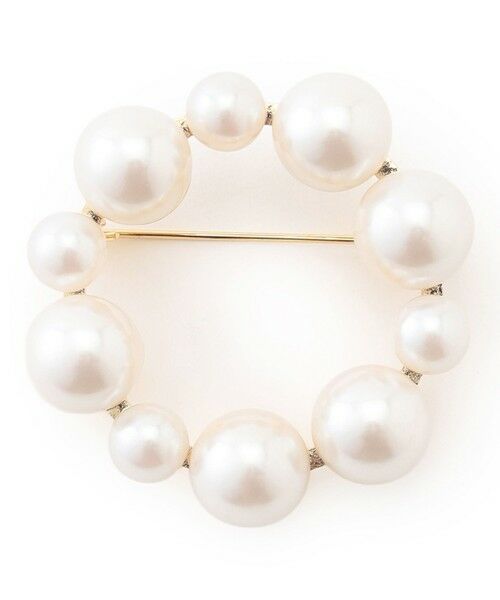 23区 / ニジュウサンク ブローチ・コサージュ | 【APPLAUDIR】パールサークル ブローチ（ゴールド系）