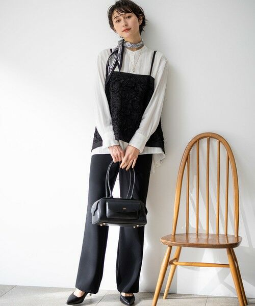 23区 / ニジュウサンク シャツ・ブラウス | リボンエンブロイダリー キャミソール | 詳細3