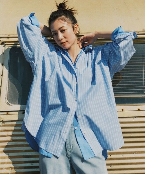 23区 / ニジュウサンク シャツ・ブラウス | 【Oggi掲載・見上愛さん着用】CANCLINI シャーティング ルーズフィットシャツ | 詳細12