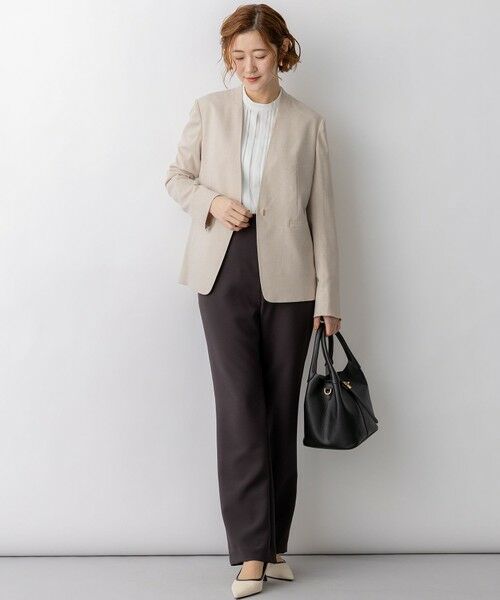 23区 / ニジュウサンク その他アウター | アイアスマットストレッチ ノーカラージャケット | 詳細2