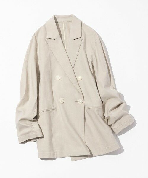 23区 / ニジュウサンク その他アウター | スラブツイルストレッチ オーバーサイズ ダブルジャケット | 詳細5